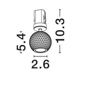 Spot incastrabil LED 3000K aluminiu negru NOTIC - Img 3