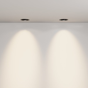 Spot incastrabil LED directionabil IP44 Lens negru 3000K 12W - Img 4