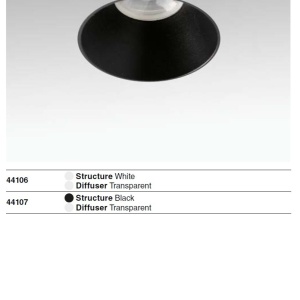 Spot incastrabil trimless IP44 FLAC negru MR11 GU10 - Img 5