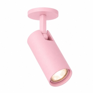 Spot incastrat directionabil cu bec GU10 Linca roz pastel