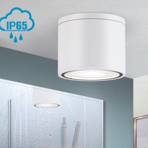 Spot LED aplicat cu protectie la umiditate IP65, SPUTNIK 14,5cm, alb 197166 universul-luminii.ro