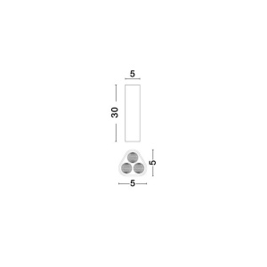 Spot LED aplicat design modern ETHO auriu, NVL-9695160 - Img 4