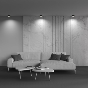 Spot LED aplicat design tehnic Vega D-12cm negru 146736 universul-luminii.ro