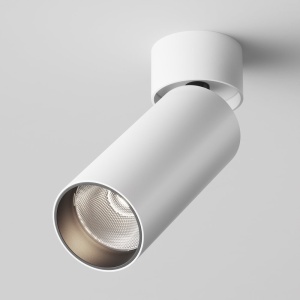 Spot LED aplicat directionabil, dimabil, design tehnic Focus alb, 4000K - Img 5