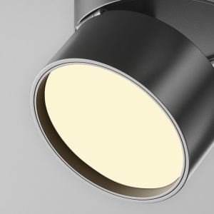 Spot LED aplicat directionabil Onda negru 2700K - Img 4