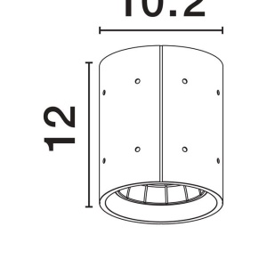 Spot LED aplicat iluminat exterior din beton IP65 RITZ R 236626 universul-luminii.ro