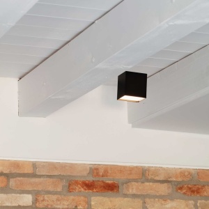 Spot LED aplicat Kubiko pl negru 142846 universul-luminii.ro