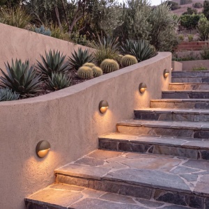 Spot LED aplicat scari exterior IP65 RIFT maro