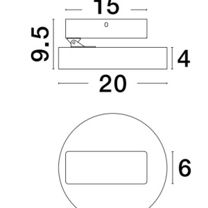 Spot LED aplicat tavan directionabil PERFECT alb 3000K Dimmable 140376 universul-luminii.ro