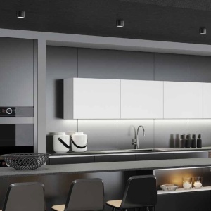 Spot LED aplicat tavan Lyss negru 155156 universul-luminii.ro