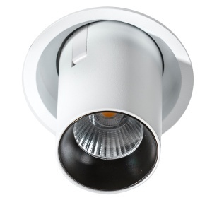 Spot LED dimabil incastrabil, directionabil pentru tavan/plafon LUNA negru 183116 universul-luminii.ro
