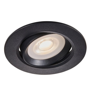 Spot LED dimabil incastrabil Roar negru 66606 universul-luminii.ro