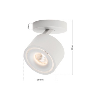 Spot LED directionabil aplicat tavan SPECTER alb 175206 universul-luminii.ro