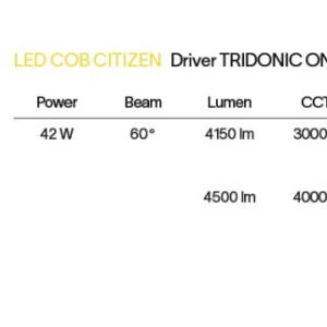 Spot LED incastrabil cu protectie IP54 Off fi 42w 3000k alb 242816 universul-luminii.ro