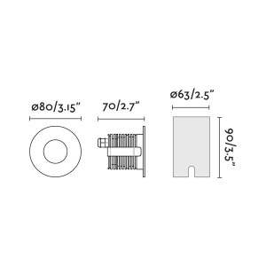 Spot LED incastrabil de exterior pavaj GRUND 7W inox negru 92316 universul-luminii.ro