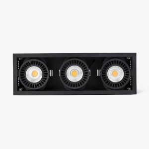 Spot LED incastrabil MINI COLIN-3 Black recessed 54-75W 2700K 56°