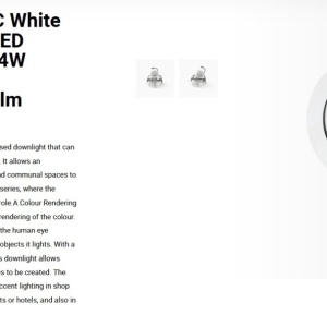 Spot LED incastrabil MINI-OPTIC White downlight LED CRI95 17/24W 2700K 56° 1810/2470 lm 110656 universul-luminii.ro