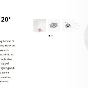 Spot LED incastrabil OPTIC White downlight LED 18/25W 4000K 20° 2350/3105 lm 110936 universul-luminii.ro