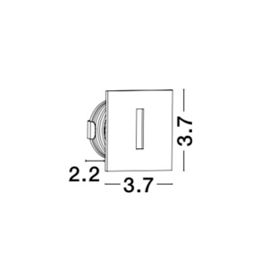 Spot LED incastrabil pentru scari IP67 PASSAGGIO alb 191216 universul-luminii.ro