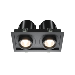 Spot LED incastrabil rotativ retractabil Hidden 2 negru