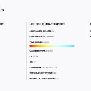 Spot LED incastrabil TULIPA Black recessed downlight 10W 24° 4000K CRI90 casambi 112746 universul-luminii.ro