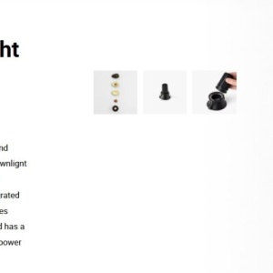Spot LED incastrabil TULIPA Black recessed downlight 7W 24° 2700K CRI90 triac 111116 universul-luminii.ro