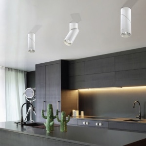 Spot LED modern directionabil aplicat tavan/plafon Santos alb - Img 2