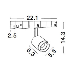 Spot LED, Modul flexibil pentru sina magnetica Breda 10W 3000K 161796 universul-luminii.ro