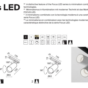 Spot LED pentru sina magnetica Focus Led Exility 2700-6000K 20W 24 grade Dim Smart - Img 6