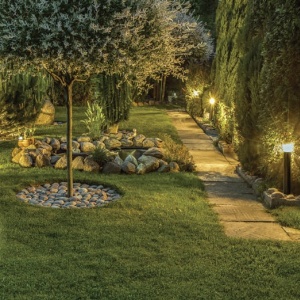 Stalp de iluminat exterior modern IP44 NILS H-80cm 97316 universul-luminii.ro