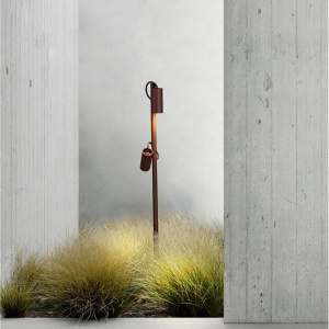 Stalp exterior cu 2 Spoturi directionabile IP65 DARMA H-122cm 251176 universul-luminii.ro