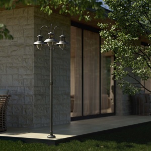 Stalp exterior IP44 realizat manual din alama Amalfi - Img 14