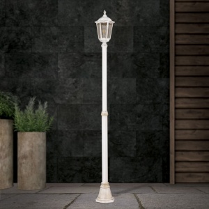 Stalp exterior stil clasic IP43 H195 Puchberg AL 11K/82506 weiß-gold/rauch OR 631126 universul-luminii.ro