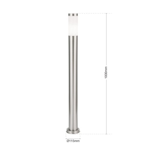 Stalp iluminat exterior IP44 H100cm Pleno AL 11-1131/1 Edelstahl OR - Img 8