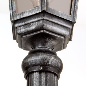 Stalp iluminat exterior stil clasic IP43 H211 Hermine AL 11K/82516/A schwarz-silber OR - Img 7