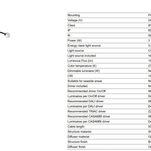 Stalp LED cu tarus iluminat exterior IP65 CUCA H-30cm - Img 4