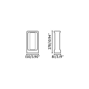 Stalp LED de exterior IP55 TOTEM 27,8cm Grey 3000K 214676 universul-luminii.ro