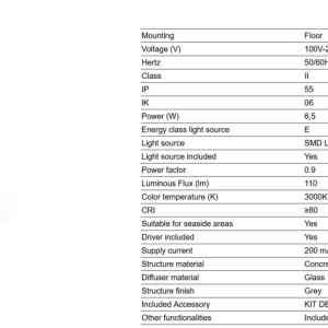Stalp LED iluminat exterior IP55 GROT 3000K H-40cm gri - Img 6