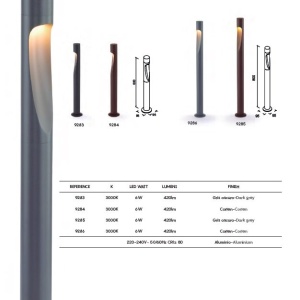Stalp LED iluminat exterior IP65 ARAN H-80cm gri - Img 3