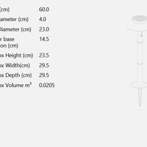 Stalp LED solar de exterior cu senzor de miscare IP44 Justina negru 215936 universul-luminii.ro