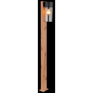 Stalp mediu pentru exterior design industrial IP44 Etsi maro, negru 134786 universul-luminii.ro
