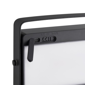 Stalp solar cu senzor de miscare, protectie IP44, Saulio negru 167486 universul-luminii.ro