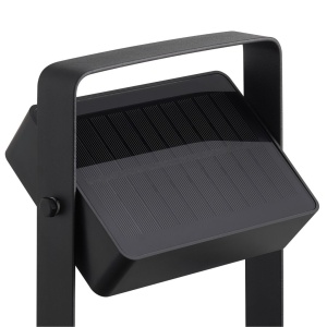 Stalp solar cu senzor de miscare, protectie IP44, Saulio negru 244196 universul-luminii.ro