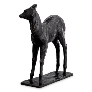 Statueta decorativa din bronz Deer - Img 3