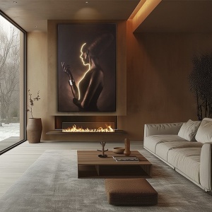 Tablou de perete decorativ cu iluminat Silueta - Img 2