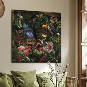 Tablou de perete decorativ Selvatica, 100x100cm - Img 3