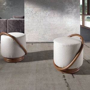 Taburete deosebit design LUX Walnut - Img 4