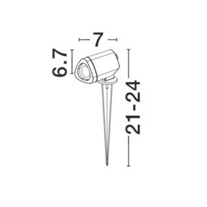 Tarus cu proiector LED iluminat exterior IP65 INSIDE NVL-9010003 79806 universul-luminii.ro