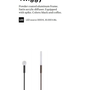 Tarus LED iluminat exterior IP65 Twiggy line pt H-99cm negru 164376 universul-luminii.ro