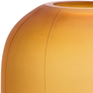 Vas decorativ din sticla design LUX Zenna S, amber - Img 4